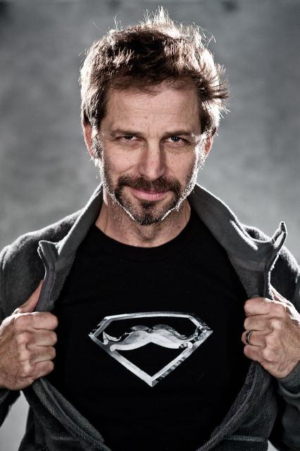 Here's a shot of Man of Steel director Zack Snyder channeling his filmed